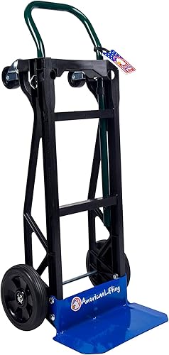 400 lb Capacity Ultra Lightweight Super Strong Nylon Convertible Hand Truck & Dolly - Poueer