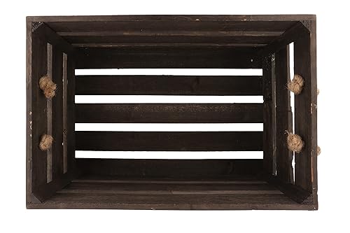 G.E.T. Reclaimed Wood Fruit/Veg.E.T.able Crates with Rope Handles, WB-1-SET-RWD (Set of 3) - Poueer