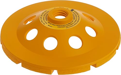 DEWALT Concrete Grinding Wheel, Double Row, Diamond Cup, 5-Inch (DW4777) - Poueer