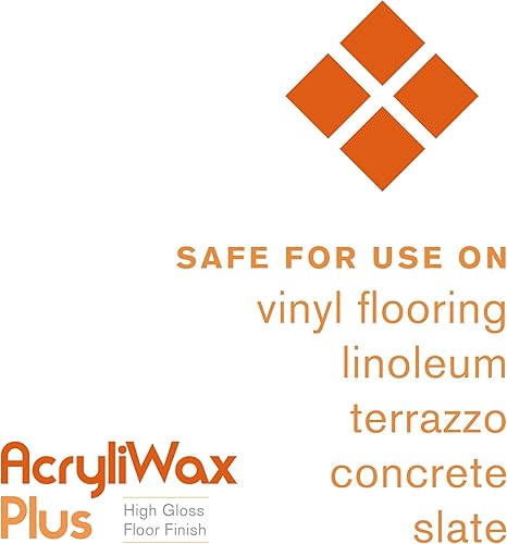 Acryliwax Plus High Gloss Durable Commercial Floor Wax& Finish, 5 Gallon… - Poueer
