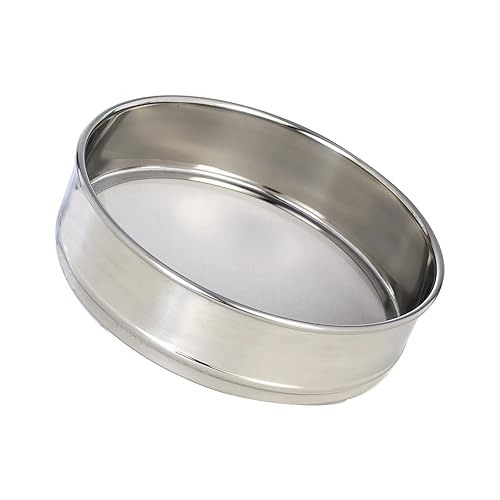LABALPHA 300 Mesh Lab Sieves, #300 Mesh Test Sieve, 8'' Diameter, 304 Stainless Steel Wire Cloth (0.054mm) - Poueer