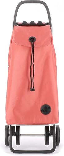 Rolser I-Max MF 4 Wheel Foldable Shopping Trolley - Orange - Poueer