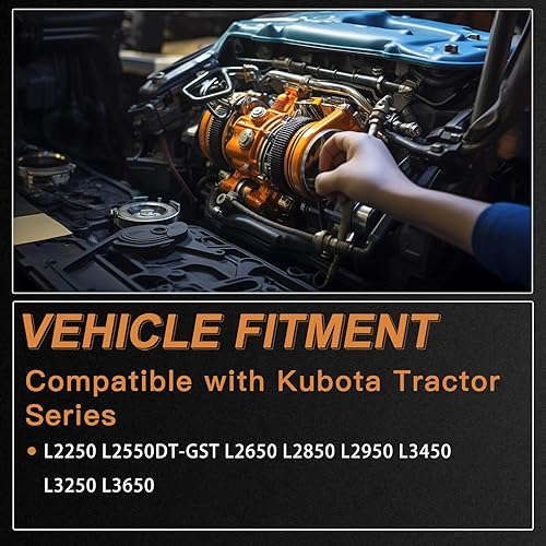 31351-76300 Hydraulic Pump Assy Compatible with Kubota Tractor Series L2250 L2550DT-GST L2650 L2850 L2950 L3450 L3250 L3650 31351-76470 31351-76305 31391-76103 - Poueer