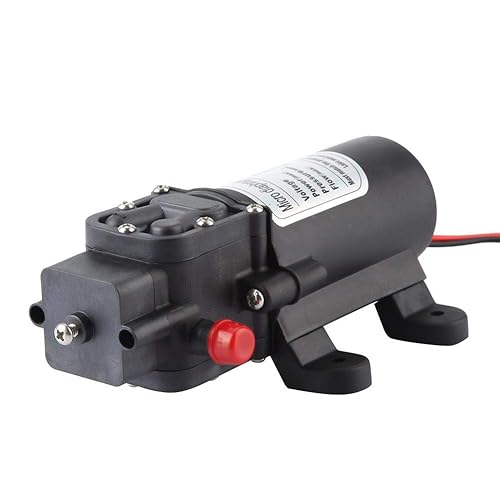 Micro Diaphragm Pump, 24V 60W Mini Electric Water Pump 5L/m Flow Micro Diaphragm Pump 1.5m Suction - Poueer