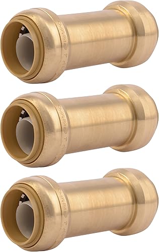 SharkBite 1 Inch Check Valve, Push to Connect Brass Plumbing Fitting, PEX Pipe, Copper, CPVC, PE-RT, HDPE, U2020-0000LFA - Poueer