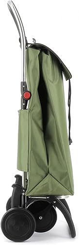 Rolser I-Max MF 4 Wheel Foldable Shopping Trolley - Orange - Poueer