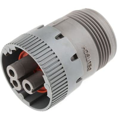 HD16-3-96S, HD10 Plug Housing, for Female Sockets, 3pos, Crimp, Contacts Not Included - Poueer