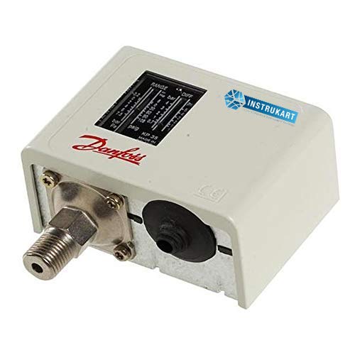 Danfoss Oil Pressure Switch (Range: -0.2 Bar to 7.5 Bar) for Boiler,Steam Turbine,Automobile,HVAC,Pumps & Industries Model: KP35 (Pack of 3) - Poueer