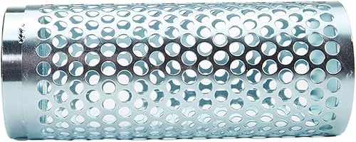 Steel 3' NPSH Thin Barrel Suction Strainer - Poueer