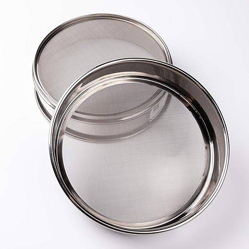 Lab Test Sieve φ10 × 4.5 cm, 100 Mesh(0.154mm) for Laboratory Use, 304 Stainless Steel - Poueer