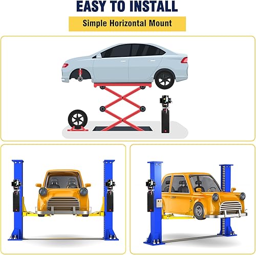 Hydraulic Power Unit, 12V 13 Quart Hydraulic Pump, Single Acting Hydraulic Power, Dump Trailer Pump with 12L Steel Tank, Car Lift Hydraulic Power Unit Fir Auto Repair - Poueer