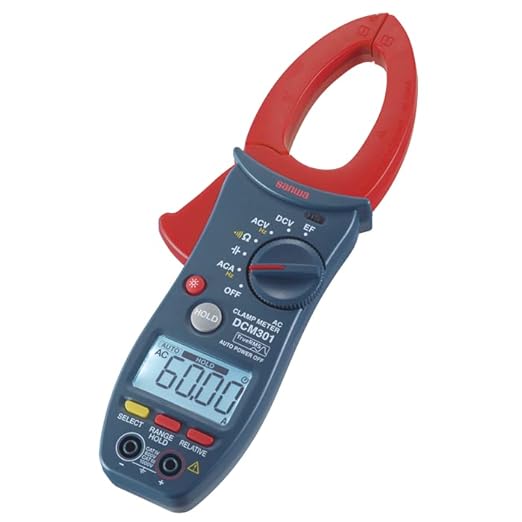 Japan Sanwa DCM301 AC Clamp Meters Low Cost & DMM Functions SANWA (DCM301) - Poueer