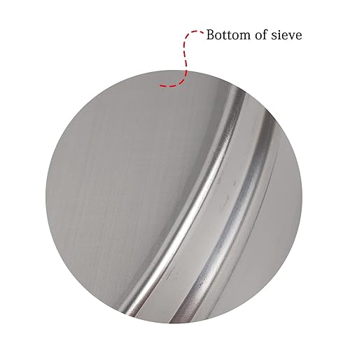 LABALPHA 300 Mesh Lab Sieves, #300 Mesh Test Sieve, 8'' Diameter, 304 Stainless Steel Wire Cloth (0.054mm) - Poueer