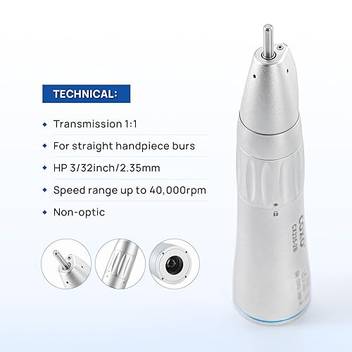Coxo CX235-1B Low-Speed Electric Handpiece, 1:1 Inner Channel, Contra Angle, #C-1B, Sold by JMU - Poueer