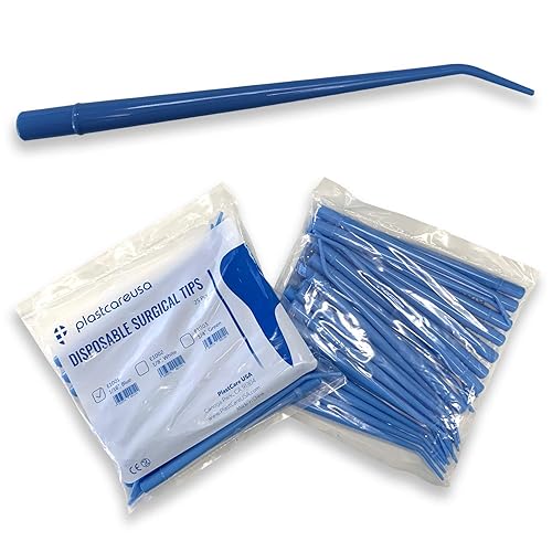 250 Small Dental Surgical Aspirator Aspirating Blue Suction Tips, 1 16 Diameter, 10 Bags - Poueer