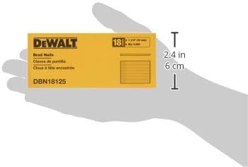 DEWALT Brad Nails, Heavy Duty, 18GA, 1-1/4-Inch, 25000-Pack (DBN18125) - Poueer