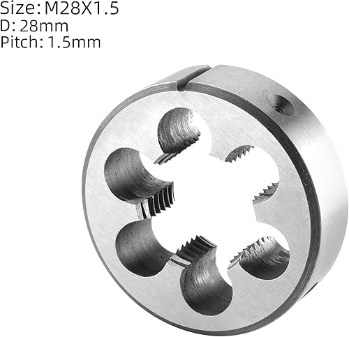 Burkit M27 X 2 Tap and Die Set, M27 x 2.0 Machine Thread Tap and Round Die Right Hand - Poueer