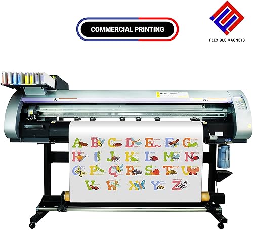 Flexible Vinyl Roll of Magnet Sheets - Super Strong & Ideal for Crafts - Commercial Inkjet Printable (2 ft x 25 ft x 30 mil) - Poueer