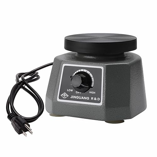 Dental Vibrating Plate, Smooth and Reliable Vibrating Table, High Power Dental Vibrator 4', Small Size Round Plaster Oscillator, Non-Slip Lab Vibrator - Poueer