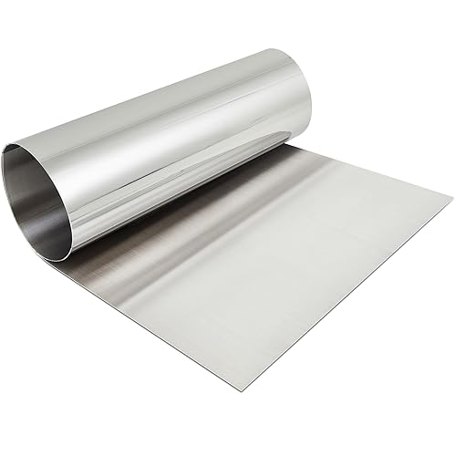 430 Stainless Steel Sheet Metal 48 x 96 Inches 24ga Metal Plates Panel #4 Brushed Finish Magnetic Mount Board Wall Food Truck Restaurant Crafting Kitchen Floor Trailer Garage Gym (1 Pack) - Poueer