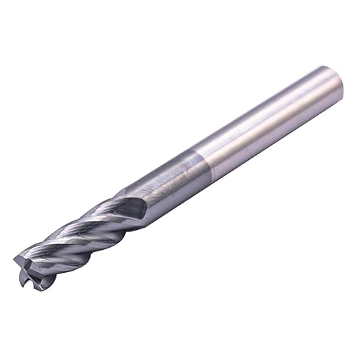 BestParts High Performance 5pcs 7/16' Solid Carbide Square End Mills, AlTiN Coated, 4 Flute, 30 Degree Helix, 7/16' Cutting Diameter, 7/16' Shank Diameter, 1' Length of Cut, 2-3/4' Overall Length - Poueer