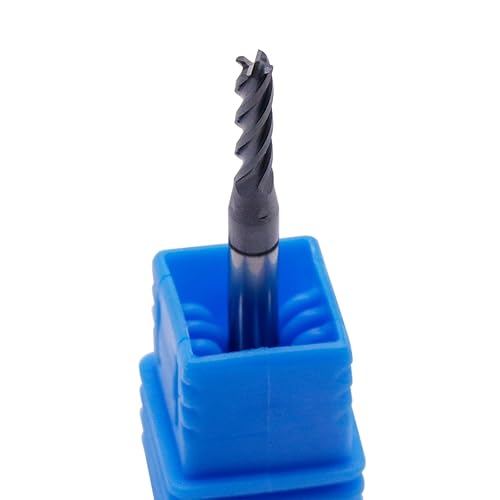 BestParts High Performance 5pcs 7/16' Solid Carbide Square End Mills, AlTiN Coated, 4 Flute, 30 Degree Helix, 7/16' Cutting Diameter, 7/16' Shank Diameter, 1' Length of Cut, 2-3/4' Overall Length - Poueer