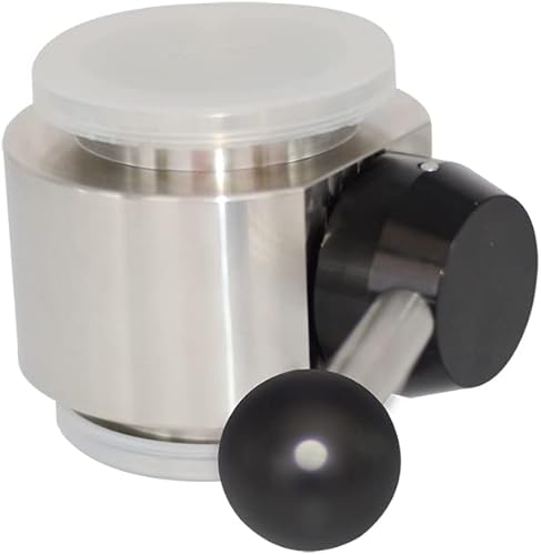 Sanitary Butterfly Valve, Inline, Lever Handle, Manual, 304 Stainless Steel, ISO-KF Interface, KF-40 NW-40 Vacuum Fittings, FKM / Viton Gasket Ring - Poueer