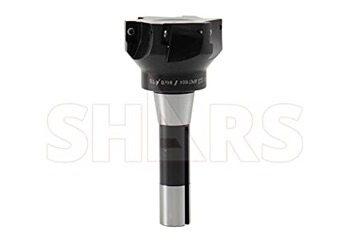 Shars 3' 90 Degree R8 Shank Indexable End Mills APKT1604 Carbide Insert 404-6978 P[ - Poueer