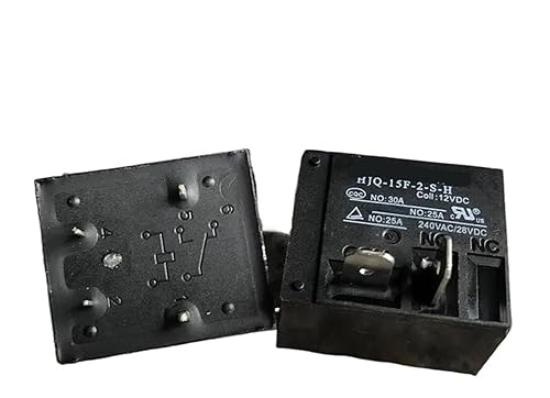 1Pcs HJQ-15F-2-S-H 12VDC ; HJQ-15FM-2-S-H 24VDC ; (T91A-30A/40A) Relay 4pins(HJQ-15FM-2-S-H 24VDC) - Poueer
