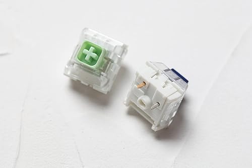 KPREPUBLIC Novelkey Kailh Box Switch Cream Navy Jade Crystal Royal White Red Brown Black Pink RGB SMD Switch for Mechanical Keyboard mx (X110 PCS, Kailh Box Jade Switch) - Poueer