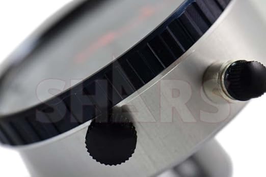 Shars 1' Dial Indicator Black Face 0.0005' w/Magnetic Base Kit 303-2722B S] - Poueer