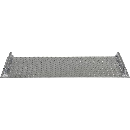 Vestil AMD-3618 Mini Dock Plate, Aluminum, 700-lb. Capacity, 18' Length x 36' Width x 1/8' Thick - Poueer