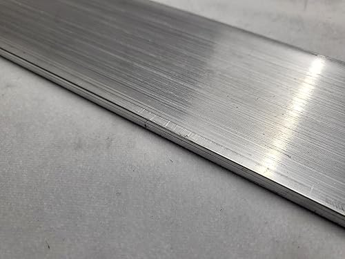 6061 Aluminum Flat Bar, 1/4'' x 3'' x 36'' Long, Solid Stock, Plate, Machining, T6511, grey - Poueer