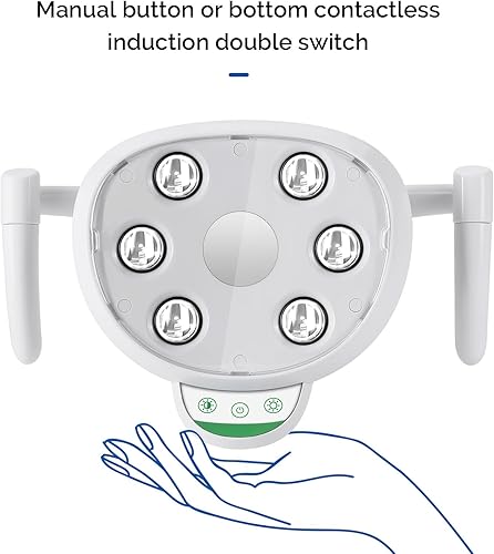 Coxo Dental LED Light, 12mm Diameter Shadow, 6 Pcs LED Light, Double Control System, #CX249-23,Sold by JMU - Poueer