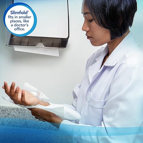 Kleenex 04442 Slimfold Paper Towels, 7 1/2 x 11 3/5, White, 90/Pack, 24 Packs/Carton - Poueer