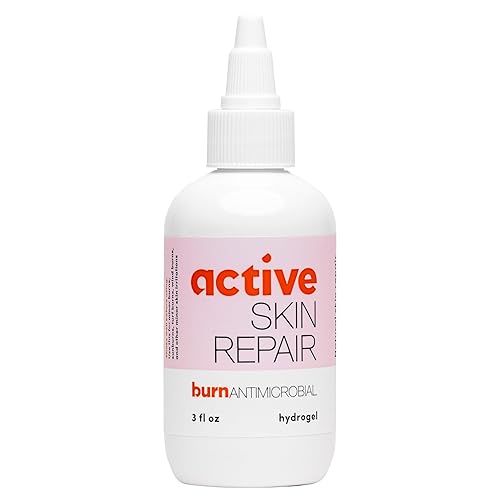 Active Skin Repair First Aid Skin Healing Burn Hydrogel - Natural, Non-Toxic, & No Sting Skin Burn Ointment with Hypochlorus Acid for Immediate Pain Relief, HSA/FSA Eligible, 3 oz - Poueer