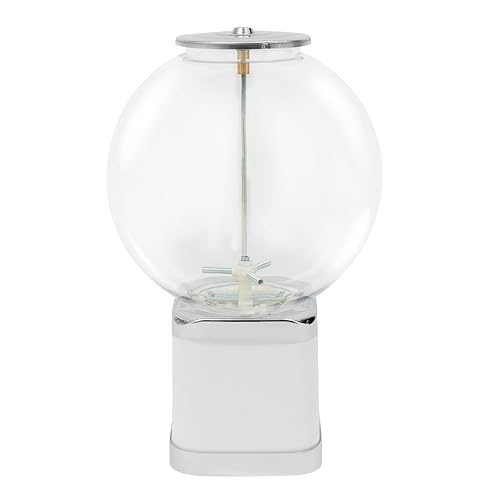 Commercial Candy Vending Machine, 1 Dollar Coin Twister Ball Dispenser Vending Machine, Candy Dispenser Small Kids Vending Machines for Stores Parks Hypermarkets, White - Poueer