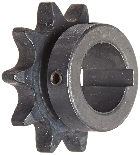 Martin Roller Chain Sprocket, Bored-to-Size, Type B Hub, Single Strand, 50 Chain Size, 0.625' Pitch, 10 Teeth, 1' Bore Dia., 2.299' OD, 1.5625' Hub Dia., 0.343' Width - Poueer