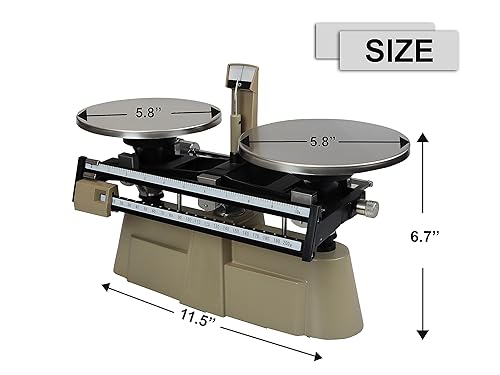 Parco Scientific PA0150 Economy Double Pan Balance with Weight Set, 2000 g Capacity - Poueer