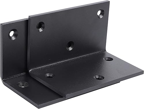 5' x 3' L Corner Brackets - 2PCS Thickness 0.19'/50mm Metal Angle Brackets, 90 Degree Countertop Support Shelf Fireplace Mantel Supports - Poueer