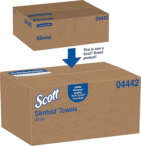 Kleenex 04442 Slimfold Paper Towels, 7 1/2 x 11 3/5, White, 90/Pack, 24 Packs/Carton - Poueer