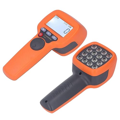 LED Stroboscope, Digital Handheld Stroboscope, 6099999 RPM Tach Tester, PortableRechargeable Non Strobe Tachometer with 0.001, Tachometers - Poueer