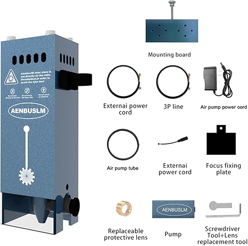 AENBUSLM 20W Laser Engraver Module,10000mW Output Power,Built-in Air Assist,Fixed-Focus,Double Ultra-Fine Compressed Spot CNC Carving DIY Laser Masterfor Laser Engraver Machine - Laser Class:lV - Poueer