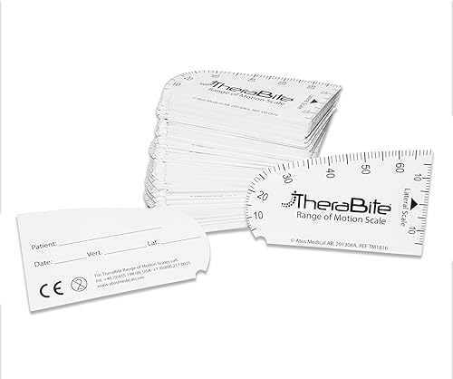 Rehabilitation Advantage TheraBite Jaw Range of Motion Scales, Box of 150 - Poueer