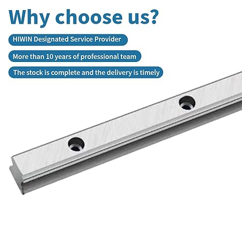 HIWIN Linear Guide Slider HGH20 HGH20CA HGH20HA (1, 1200mm(Only Rail)) - Poueer