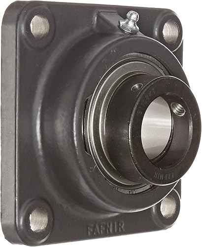 Timken RCJ1 1/2 Flange Unit, 4 Bolt Holes, Industrial-Duty, Relubricatable, Non-Expansion, Cast Iron, Eccentric Locking Collar, Inch, 1-1/2' Bore Diameter - Poueer