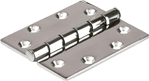 Sea Dog 205225 Heavy Duty Stainless Steel 4' X 4-1/2' Butt Hinge - Top Pin With Bearings - Poueer