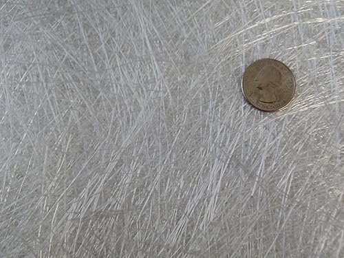 Fiberglass Chopped Strand Mat .75oz Full Roll | 50 inches Wide x 420 Feet Long |140 Yards Rolled | Hand Layup, Vacuum Bagging, Polyester or Vinyl Ester Resins - Poueer