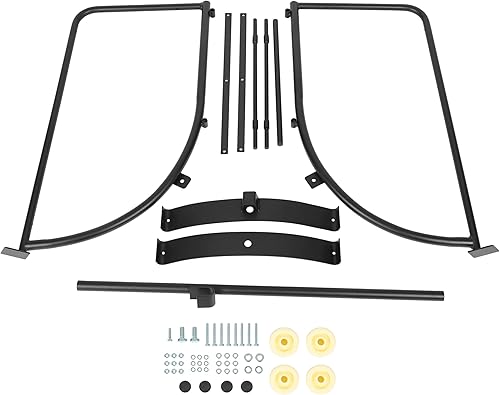 KUAFU 55 Gallon Drum Cradle 600lbs Drums Dolly Cart Drum Dispensing Stand Black 4 Wheel Powder Coated Steel - Poueer