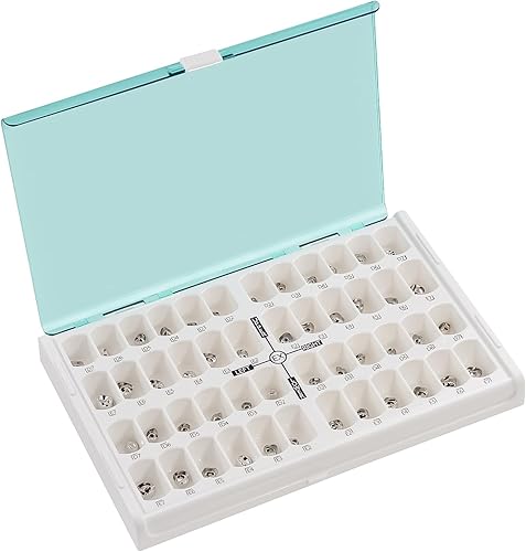 Kid Teeth Crowns Preformed Metal Crown Stainless Steel Crowns 48 different sizes crowns (48PCS) - Poueer